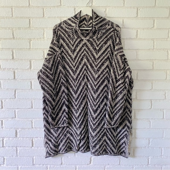 Eileen Fisher Zigzag Long Pullover Tunic Sweater R17OXK Women’s Size 2X - Picture 1 of 11